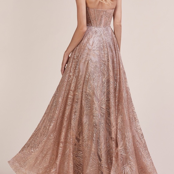 Andrea & Leo Couture Gown (A0656), Rose Gold - Picture 8 of 8